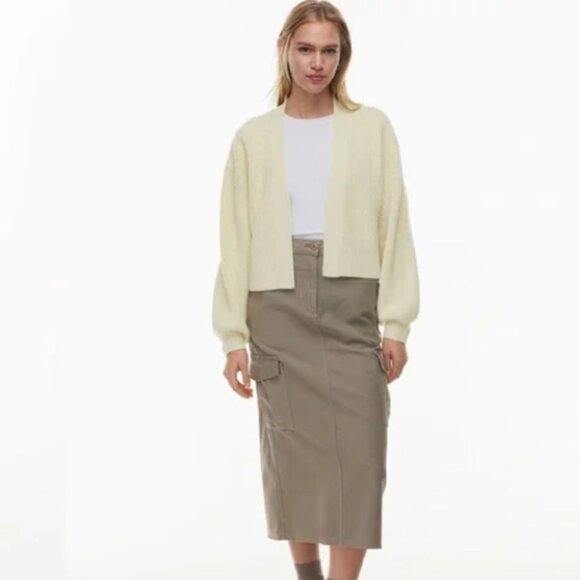 Aritzia Wilfred Unwind Merino Wool Waist Cardigan size XL - Picture 1 of 10
